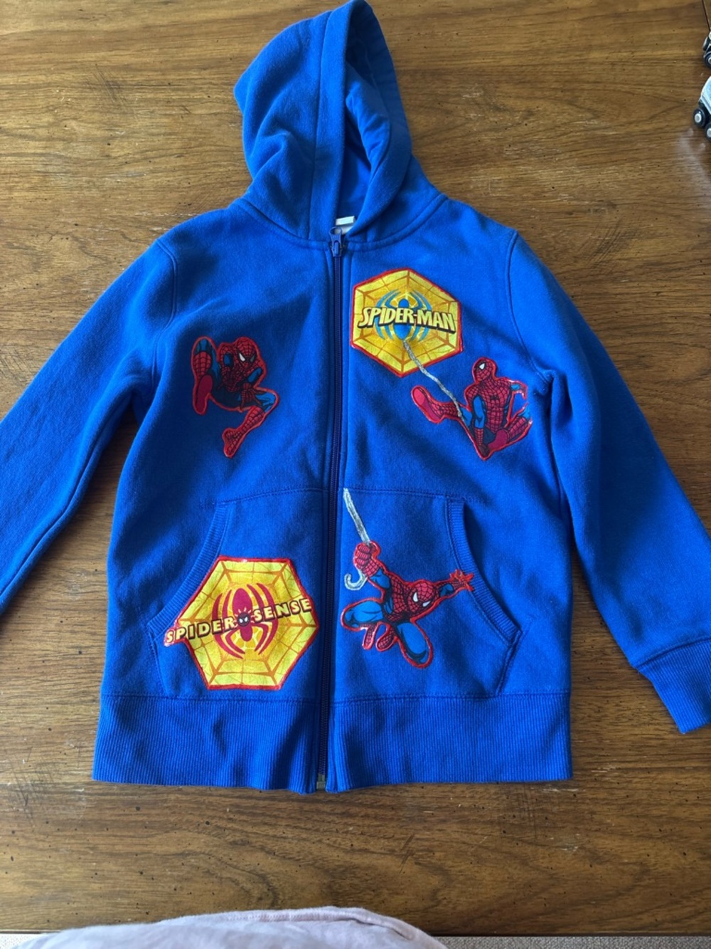Spider-Man Inspired Kid Zip-Up Hoodie